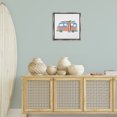 thumbnail image 4 of Stupell Industries Coastal Summer Beach Bus Gray Floating Frame Canvas Art, 18 x 18, by Carrie Cantwell, 4 of 8