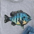 thumbnail image 5 of UAYOTSE Toddler Baby Boy Clothes Summer Fish Print Short Sleeve T Shirt Pockets Shorts Set 2 Piece Casual Outfits baby boy clearance size 2t(18-24 Months,Blue), 5 of 7