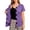 14# Dark Purple, variant on Mastectomy Shirts with Drain Pockets for Women Chemo Port Short Sleeve Tear Away Shirts Khaki XL