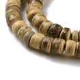 thumbnail image 5 of 10 Strand Natural Coconut Rondelle Bead Strands 5.5x1.5~5mm Hole: 1mm 124pcs/strand 15.7 inch, 5 of 5