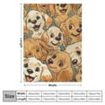 thumbnail image 4 of Chilfamy Golden Retrievers Blanket Gift Cute Blankets for Girls &amp; Boys - Orange Soft Fuzzy Throw for Couch, Sofa, 4 of 6
