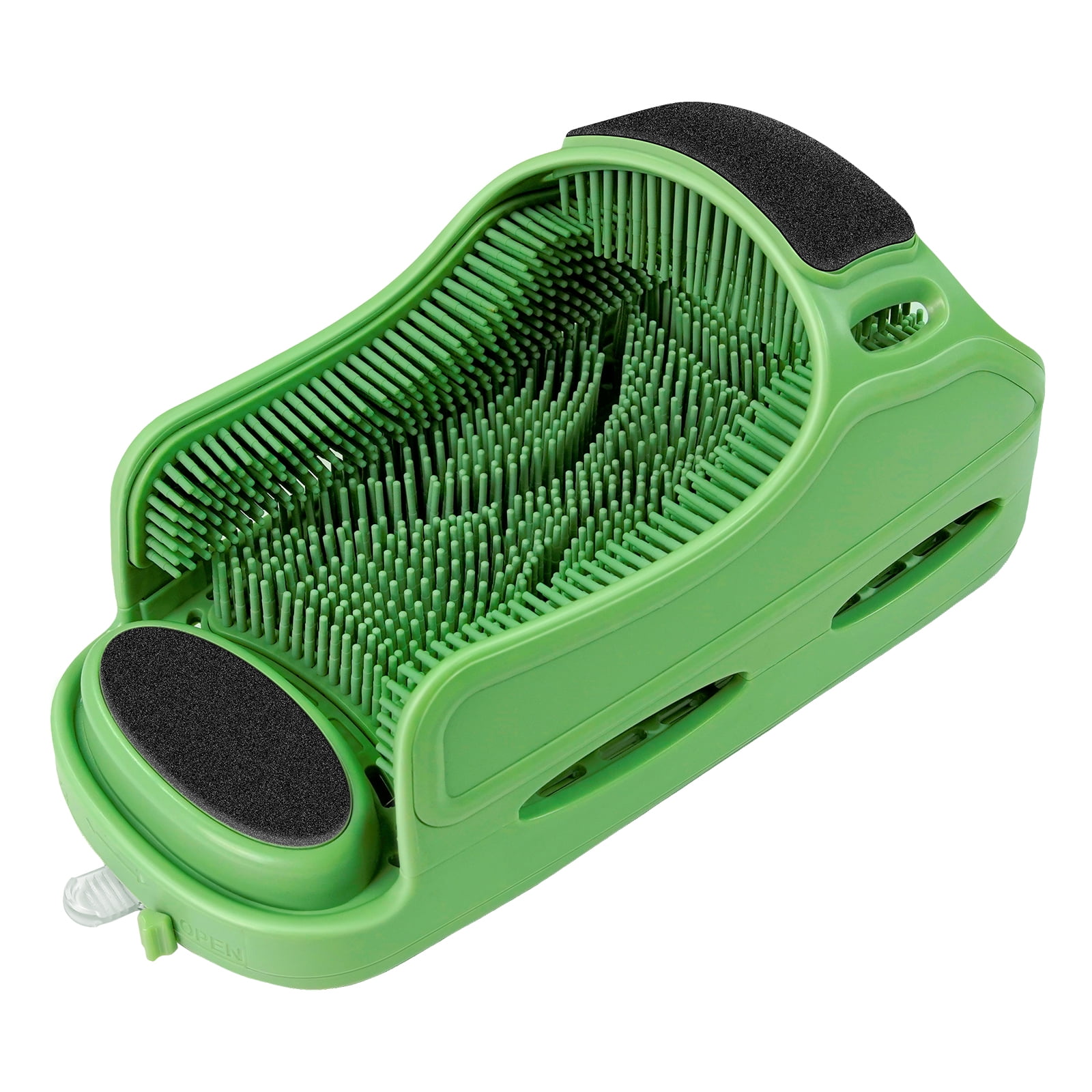 Aukfa Shower Foot Scrubber, Non-Slip Foot Washer Care for Exfoliating Cleaning, Green, 1 Pcs