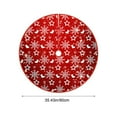 thumbnail image 3 of 35" Plush Tree Skirt Christmas Decorations,Christmas Tree Skirt Red,35 Inch Christmas Tree Skirt Christmas Tree Bottom Decoration Tree Skirt for Merry Christmas Party Christmas Snowflake Decoration, 3 of 9