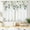 26 White Botanical, variant on Farmhouse Yellow Sunflower Kitchen Curtains Floral Flower Country Small Short Cafe Window Curtains Rustic Plant Spring Fall Rod Pocket Bathroom Window Drapes Treatment Curtains (27.5x39 Inch)
