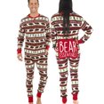 thumbnail image 2 of LazyOne Flapjacks, Pajamas for Baby & Kids, Teens, and Adults, One Piece Pajamas, Family Matching Pajamas (Bear Fair Isle, Medium), 2 of 7