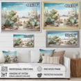 thumbnail image 4 of Designart "Beachside Cactus Composition" Cactus Wall Art Living Room, 4 of 7