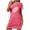 Hot Pink, variant on Jamicy Womens Loungewear Dresses Loose Short Nightdress Fashion Printed Round Neck Short Sleeve Women's Nightdress Home Clothes