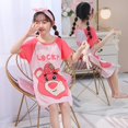 thumbnail image 1 of Kawaii Sanrio Milk Silk-Camisón de Hello Kitty para niños, ropa bonita de verano para el hogar, pijamas de Anime para niñas, 1 of 4