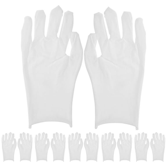 WHAMVOX Cotton Gloves 6Pairs for Coin Handling and Jewelry Inspection Men