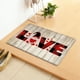 thumbnail image 1 of Felpudo rojo de poliéster para San Valentín, 40 x 60 cm | Alfombra absorbente y antideslizante | Felpudo impermeable y lavable para interior y exterior, ideal para salón, dormitorio, cocina y baño., 1 of 5