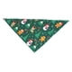 thumbnail image 5 of Bufanda triangular con estampado navideño para perro, bandana para perros muñeco de nieve verde, 5 of 6