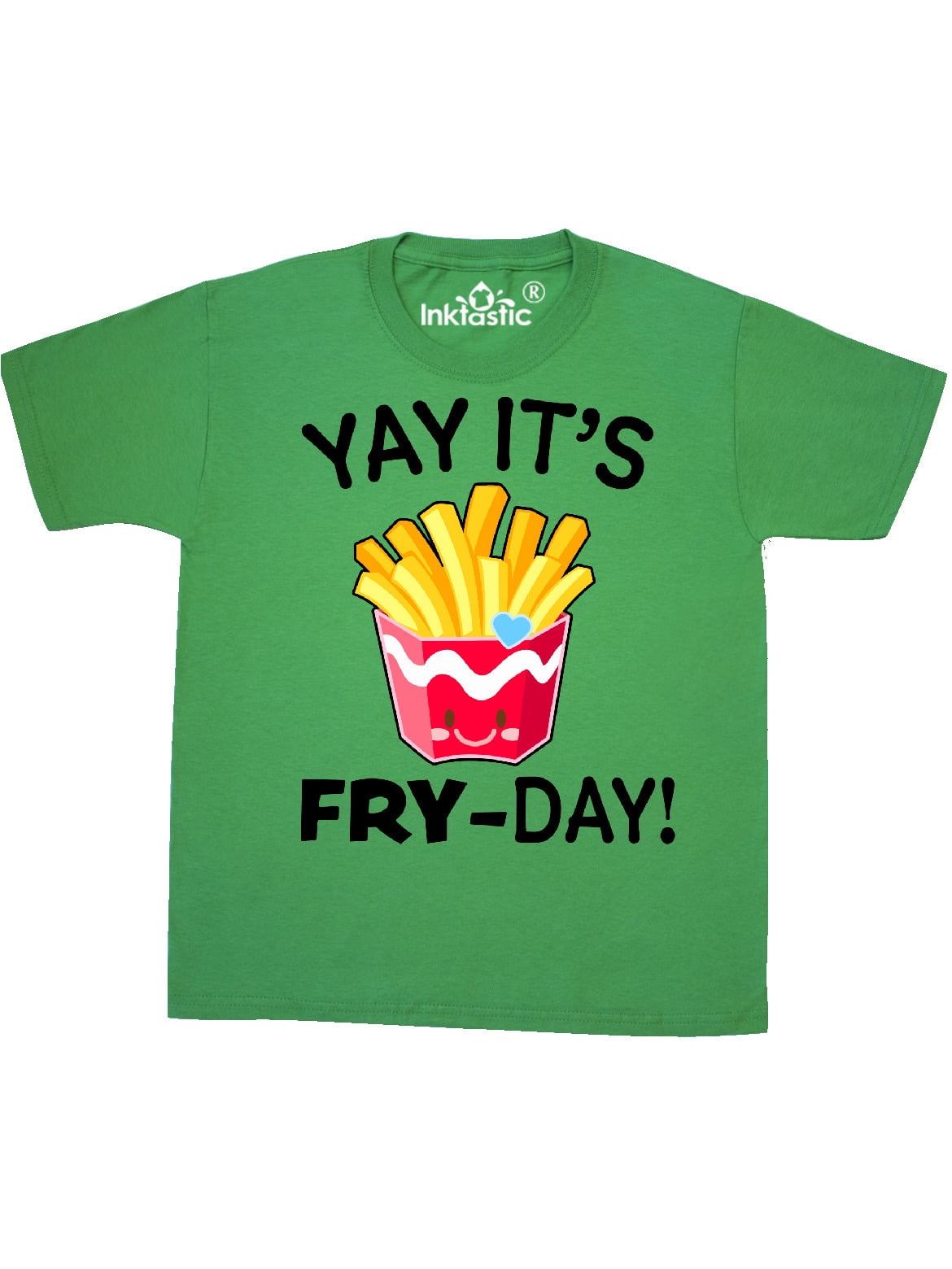 inktastic Yay Its Fry Day with Cute French Fries Toddler T-Shirt