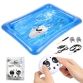 thumbnail image 1 of White Mini Remote Control Boat for Kids - 2.4GHz Wireless Electric Racing Speedboat with Dual Motors, 5-8km/h High Speed, 50m Control Range, 15-20 Min Runtime, Includes Inflatable Pool, Remote,, 1 of 7