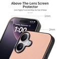 thumbnail image 3 of Dteck Case for iPhone 16 Plus,Slim Premium Canvas Grain PU Leather,Soft TPU Bumper,Non-Slip Anti-Scratch Shock-Absorbent,Protective Phone Cover for iPhone 16 Plus,Pink, 3 of 8