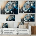 thumbnail image 4 of Designart Vibrant Blue Camellia Flower I Canvas Wall Art, 4 of 5
