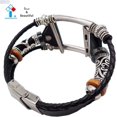 thumbnail image 3 of Correas elegantes (pequeñas, medianas, grandes, XL) con cierre de acero inoxidable y piezas en bronce para mujer, correa de cuero de repuesto ajustable para Apple Watch de 38 mm (series 1,, 3 of 5
