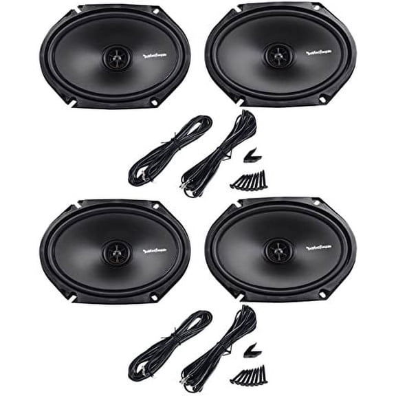 4 Rockford Fosgate R168X2 Prime 220W Max (110W RMS) 6" x 8" 2-Way PRIME Series Coaxial Car Speakers