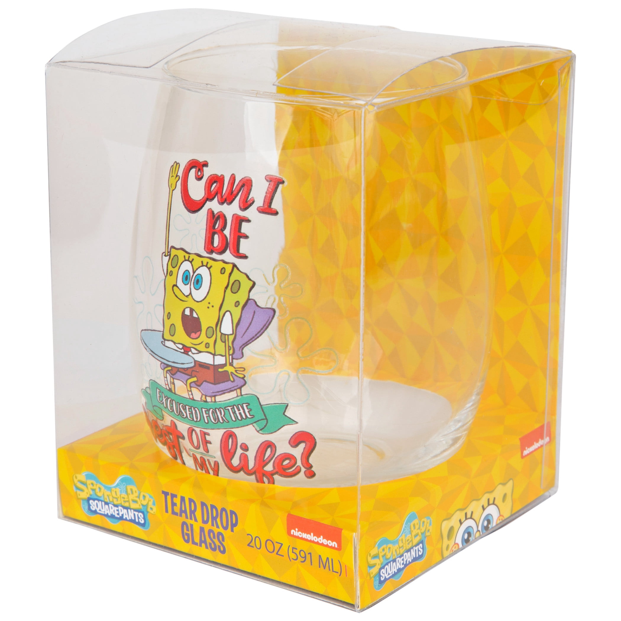 Nickelodeon SpongeBob Wine Glass 20oz