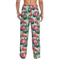 thumbnail image 7 of Salouo Palm Leaves Flamingo Print Pajama Pants for Men, Lounge Pants Elastic Waistband Casual Men's sleepwear Loungewear Sleep Pajama Pant -XX-Large, 7 of 7