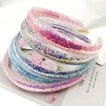 thumbnail image 3 of Glitter Kids Headbands for Ages Sparkly Head Bands for Girls Hair, Glitter Headband for Girls, Little Girl Hair Accessories (2 pcs), 3 of 5