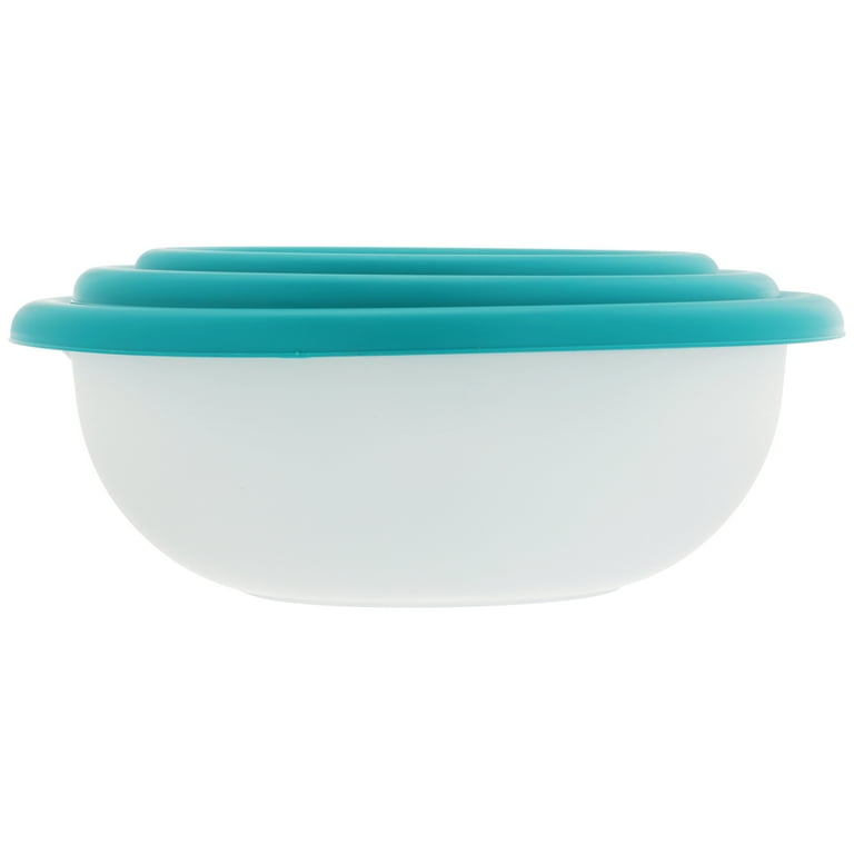 Sterilite 8-Piece Plastic Kitchen Bowl Mixing Set with Lids (12 Pack)
