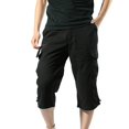 thumbnail image 4 of Muscularfit Outdoor Hiking Trousers Mens Casual Pants with Pockets Cargo Baggy Men's Pants Straight-Leg Black Low Rise Active Fit Size XL, 4 of 5