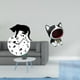 thumbnail image 2 of Reloj de pared de gato silencioso, adorno artesanal, movimiento silencioso, figura decorativa para sala de estar, dormitorio, escritorio, comedor, esc, 2 of 8