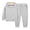 Gray, variant on Esaierr 2PCS Kids Toddler Boys Girls Clothes Hoodie Tracksuit Outfits Fall Sweatshirts Set 1-11 Years Pullover Sweatshirt Tops jogging Pants Set Unisex