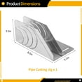 thumbnail image 5 of Rubber Insulation Pipe Cutter, Precision 45 Stainless Steel Insulation Cutting Jig, Innovative Multi-Curve Design, Pipe Insulation Cutting Guide, Ideal for Accurate Pipe Work, 5 of 6