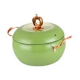 thumbnail image 2 of Luzkey Non Stick Soup Pot Stockpot Portable Gifts Multifuctional Cooking Casserole Pot Cooking Simmering Pot for Dining Home Kitchen Green, 2 of 8