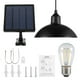 thumbnail image 1 of Lámpara solar con pantalla de metal, lámpara colgante con energía solar con pantalla de metal Lámpara colgante Tecnología de vanguardia, 1 of 8