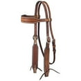 thumbnail image 2 of Tough 1 Bridle Leather Wide Barbed Wire Detail Medium Oil 42-1417, 2 of 2
