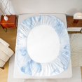 thumbnail image 5 of jejeloiu Butterfly Twin Sheet Set (3-Piece) Rustic Animal White Blue Gradient Breathable Decor For Kids, 5 of 7