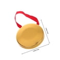 thumbnail image 2 of WRITWAA 3 Sets Portable Gong Instrument Golden Hand Gong Round for Home Decoration Activities, 2 of 8