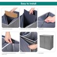 thumbnail image 3 of SortWise Double Laundry Hamper, Foldable Laundry Bin Basket Clothes Storage Sorter with Magnetic Lid and Removable Liners, 3 of 7