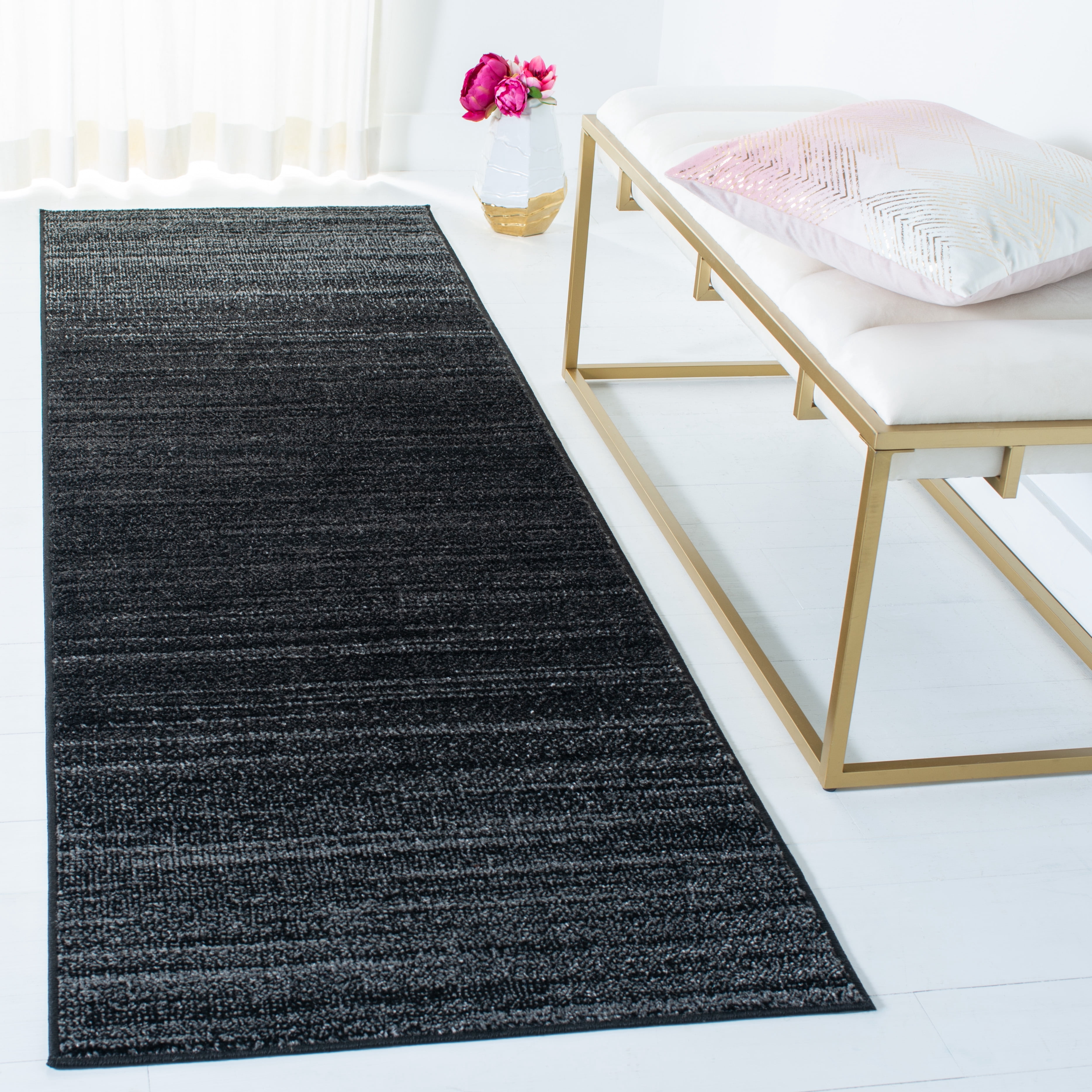 Safavieh Adirondack Boban Abstract Runner Rug, Black/Gray, 2'6" x 14'