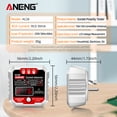 thumbnail image 2 of ANENG Outlet Tester Receptacle with Voltage LCD Display Power Socket Checker Automatic Circuit Tester Polarity Voltage Test Wall Electrical Tools, 2 of 7