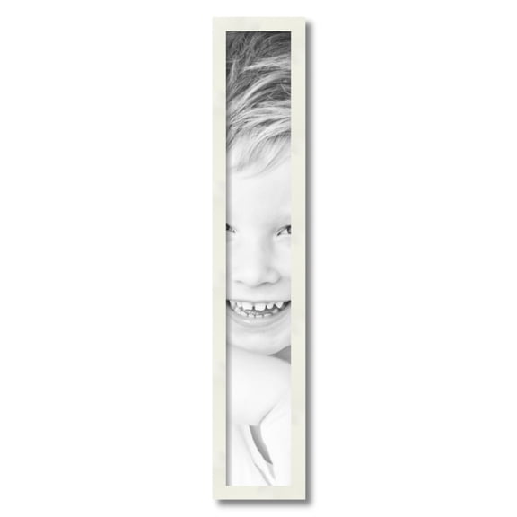 ArtToFrames 5x32" White Picture Frame, White Wood Poster Frame, with Regular Acrylic and 2 (FBPL-5140)