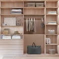 thumbnail image 5 of Unique Bargains 1 Pack Clothes Storage Bags Moving Bags Dark Gray 24*16*10in, 5 of 7