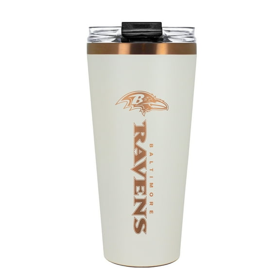 Baltimore Ravens 30 oz. Cream   Copper Big Slim Tumbler
