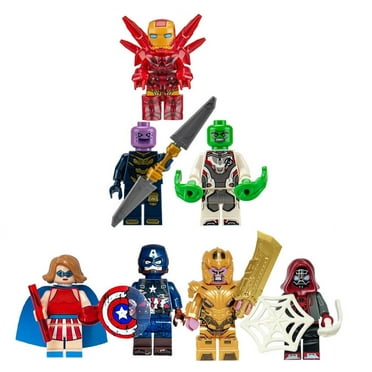 36 Pcs/Set Superhero Thor Iron Man Wolverine Hulk Action Figures Building Blocks Toys for Boys Girls Birthday Christmas Gifts Collectible Superhero Toys