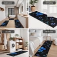 thumbnail image 5 of Black Butterfly Pattern Kitchen Rugs Sets Of 3,Kitchen Runner Rugs Non Skid Washable,Decorative Kitchen Floor Mats for Kitchen,Sink,Laundry,17"x30"+ 17"x47" + 17"x59", 5 of 6