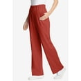 thumbnail image 3 of Woman Within Plus Size Petite 7-Day Knit Wide-Leg Pull-On Pants, 3 of 6