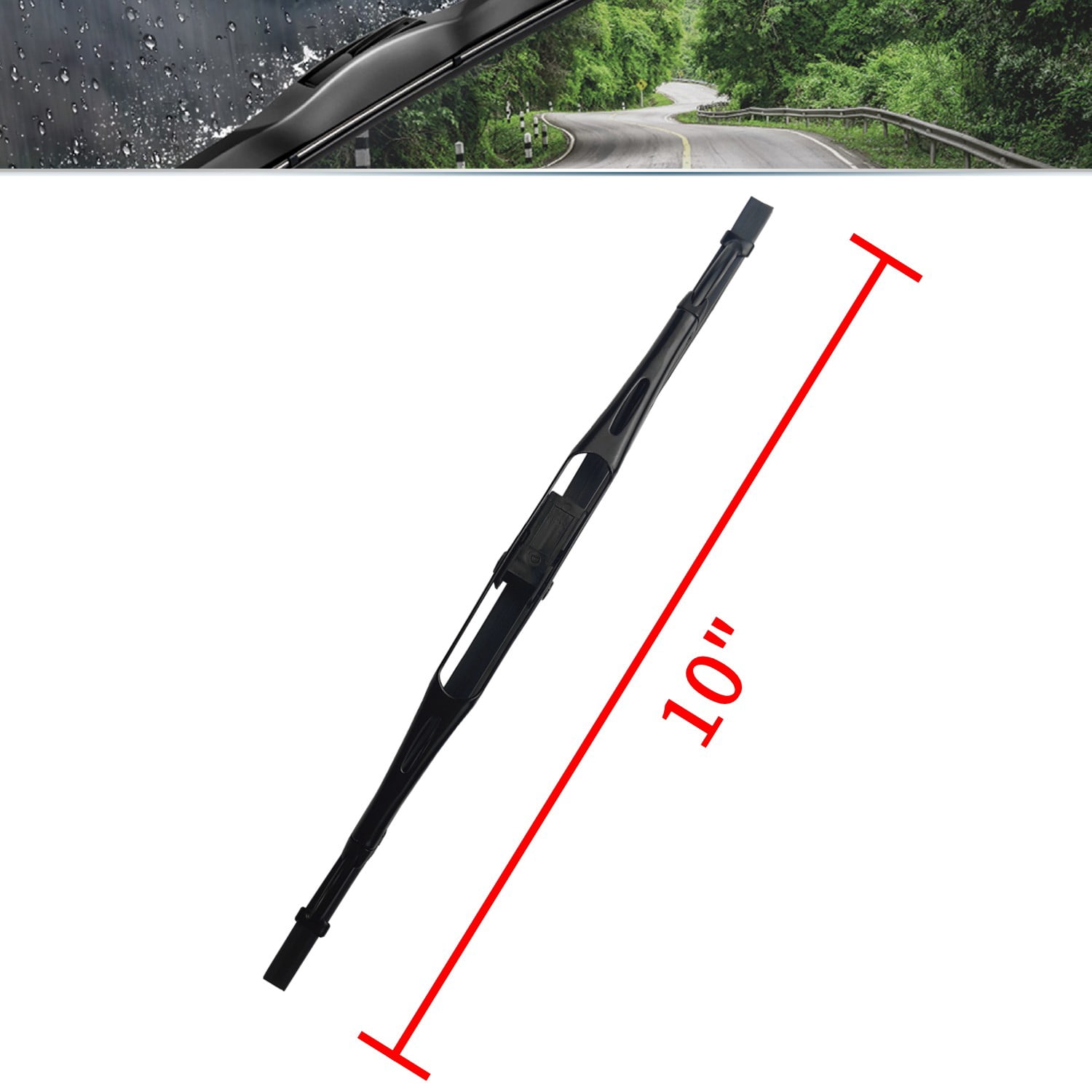 SOCOOL 3 wipers Fit For Honda CR-V 2002-2006, Front Rear Windshield Wiper Blades Replacement 20+19+S10 (Set of 3),Y03W6R10W