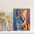 thumbnail image 2 of Serval Cat Canvas Wall Art, Animal Lover Gift Apartment Decor, 2 of 8