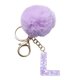 thumbnail image 5 of Decoración del hogar, decoración de habitaciones, decoración de paredes, colgante de bola de terciopelo morado de 26 letras, llavero con colgante de letra, mochila, colgante pequeño, regalo de vacacio, 5 of 6