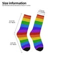 thumbnail image 2 of Rocae Colorful Glitter Rainbow for Girls Boys Crew Socks,Children's Socks, Kids Socks, Toddler Socks: Daily Wear with Kids School Uniform, 2 of 5