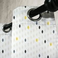thumbnail image 3 of Ambesonne Modern Grommet Curtain, Polka Dots Geometric, 50" x 72", Yellow White Grey, 3 of 6
