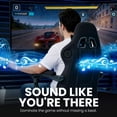 thumbnail image 3 of JONPONY Big and Tall Gaming Chair with Bluetooth Speakers, Ergonomic Computer Chair with Footrest and Lumbar Support, Adjustable Height Reclining Seat with Linkage Armrests for Adults,Black, 3 of 10