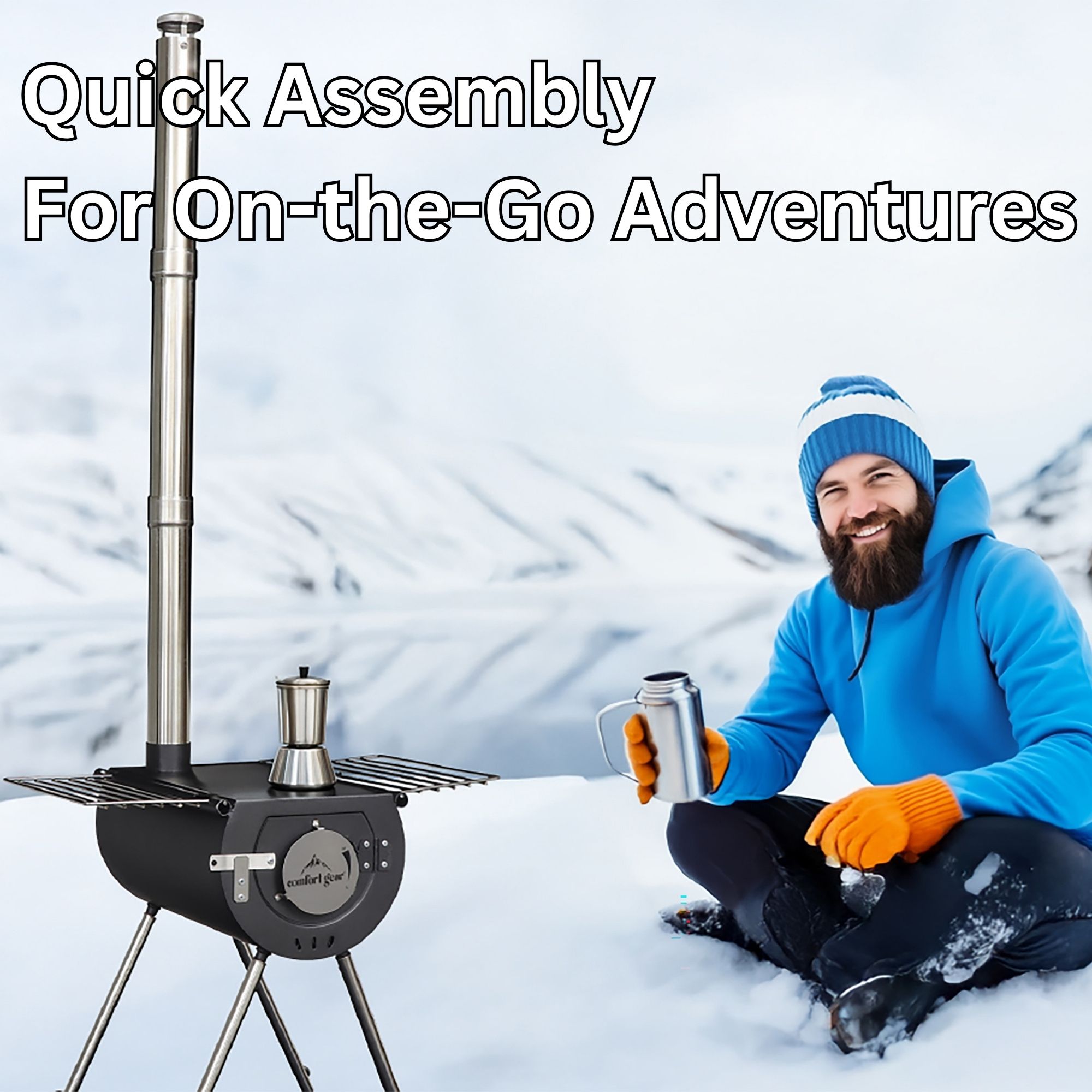 Comfort Gear 18" Outfitter Camp Stove XL Surface, Lightweight & Durable